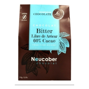 Chocolate Neucober Bitter 60% Cacao Sin Azúcar Sin Gluten