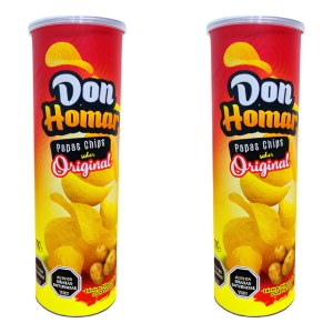 Papas Fritas Sabor Original 100g Don Homar Papas Chips X2uni
