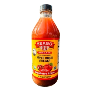 Vinagre Organico Americano De Manzana Y Cramberry