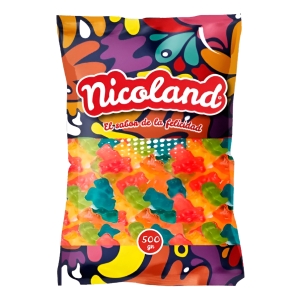 Gomitas De Figuras Variedades Nicoland 500g