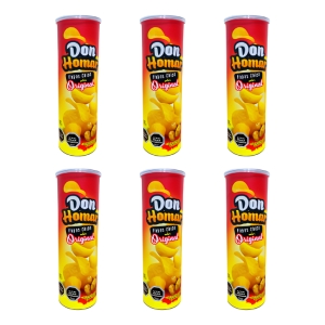 Papas Fritas Sabor Original 100g Don Homar Papas Chips X6uni
