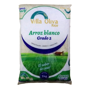 Arroz Blanco Pulido Grado 2 Villa Oliva Rice De 1kg Fino
