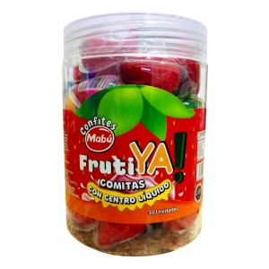 Gomitas Gran Tarro Frutilla Con Centro Liquido 30unidades
