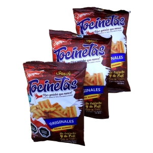 Tocinetas Rico Snack Salado 40g Pack X3 Genymor Premium
