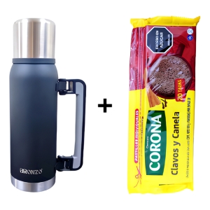 Set De Termo 1l + Chocolate Corona 500g De Maniexpress
