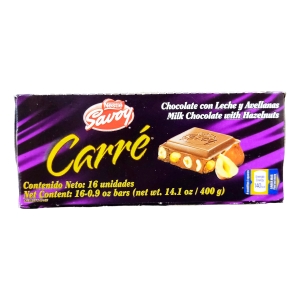 Chocolate Carré Nestle Savoy Caja 16uni 400g Premium