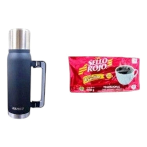 Set De Termo + Café Aguila Roja 600g De Maniexpress