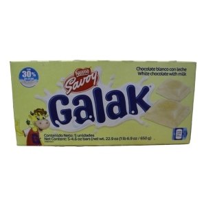 Chocolate Blanco Galak Savoy Caja 5unids 130gr De Nestlé