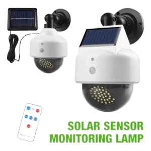 Camara Lampara Seguridad Solar Monitoreo Y Sensor Movimiento